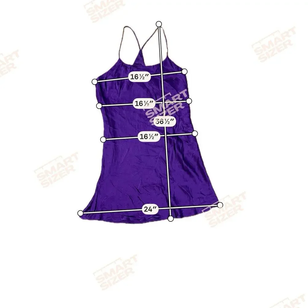 Valerie Steven’s 100% Silk Slip Dress Chemise Purple Razorback Nightgown SZ M